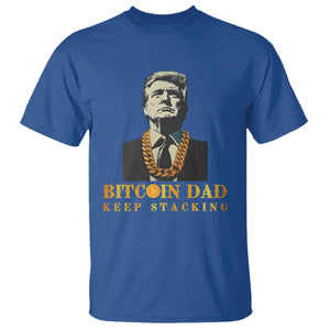 Funny Trump Bitcoin Dad T Shirt TS09 Royal Blue Print Your Wear