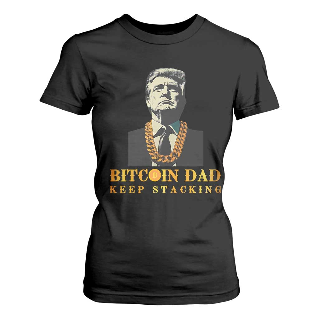 Funny Trump Bitcoin Dad T Shirt For Women TS09 Black Print Your Wear