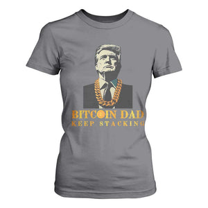 Funny Trump Bitcoin Dad T Shirt For Women TS09 Charcoal Print Your Wear