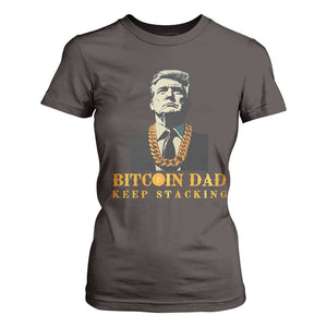 Funny Trump Bitcoin Dad T Shirt For Women TS09 Dark Chocolate Print Your Wear