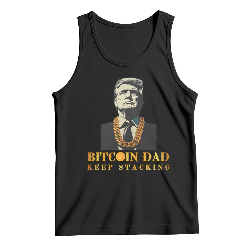 Funny Trump Bitcoin Dad Tank Top TS09 Black Print Your Wear