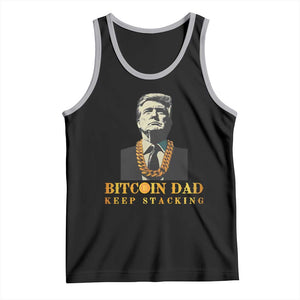 Funny Trump Bitcoin Dad Tank Top TS09 Black Athletic Heather Print Your Wear