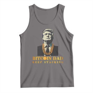 Funny Trump Bitcoin Dad Tank Top TS09 Deep Heather Print Your Wear