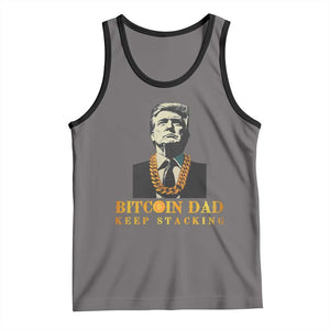 Funny Trump Bitcoin Dad Tank Top TS09 Deep Heather Black Print Your Wear