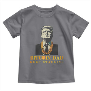 Funny Trump Bitcoin Dad Toddler T Shirt TS09 Charcoal Print Your Wear