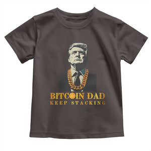 Funny Trump Bitcoin Dad Toddler T Shirt TS09 Dark Chocolate Print Your Wear