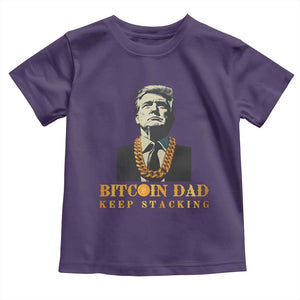 Funny Trump Bitcoin Dad Toddler T Shirt TS09 Purple Print Your Wear