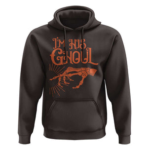 Halloween Couple Matching Hoodie I'm His Ghoul Skeleton Hand TS09 Dark Chocolate Print Your Wear
