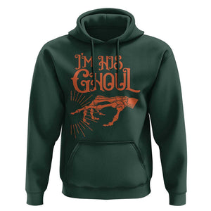 Halloween Couple Matching Hoodie I'm His Ghoul Skeleton Hand TS09 Dark Forest Green Print Your Wear