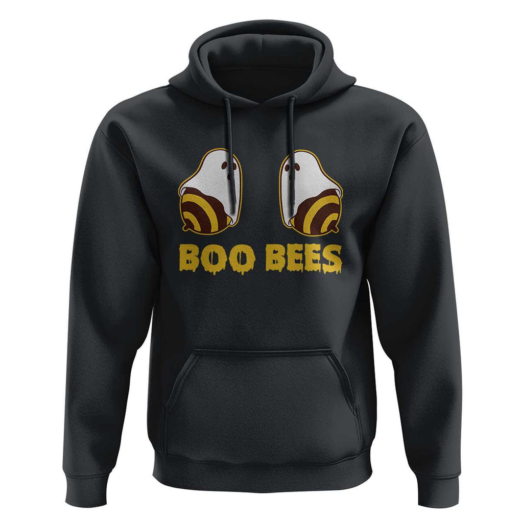 Halloween Couple Matching Hoodie Boo Bees Funny Ghost Bee TS09 Black Print Your Wear