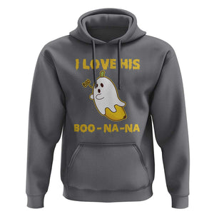 Halloween Couple Matching Hoodie I Love His Boo-na-na TS09 Charcoal Print Your Wear
