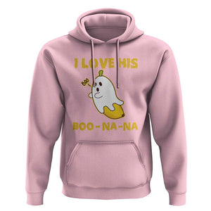 Halloween Couple Matching Hoodie I Love His Boo-na-na TS09 Light Pink Print Your Wear