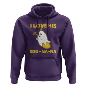 Halloween Couple Matching Hoodie I Love His Boo-na-na TS09 Purple Print Your Wear