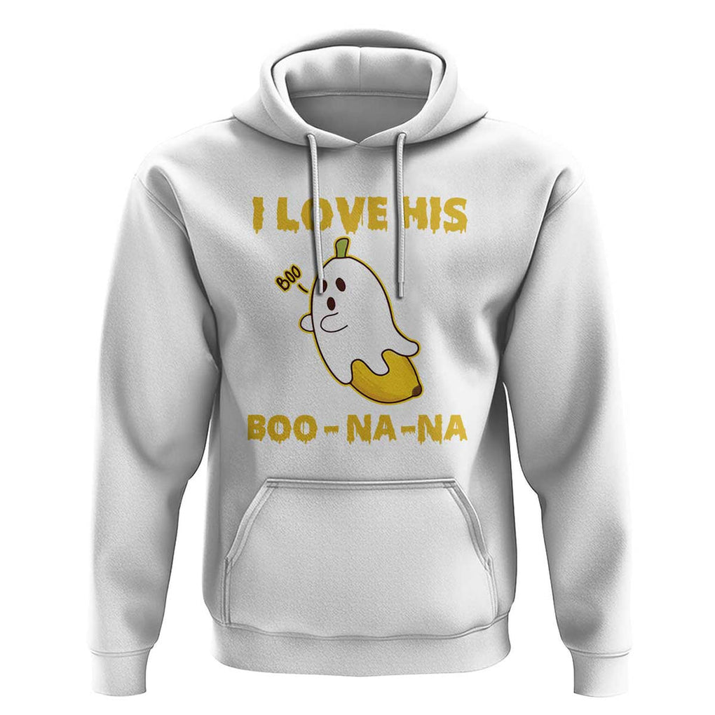 Halloween Couple Matching Hoodie I Love His Boo-na-na TS09 White Print Your Wear
