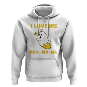 Halloween Couple Matching Hoodie I Love His Boo-na-na TS09 White Print Your Wear