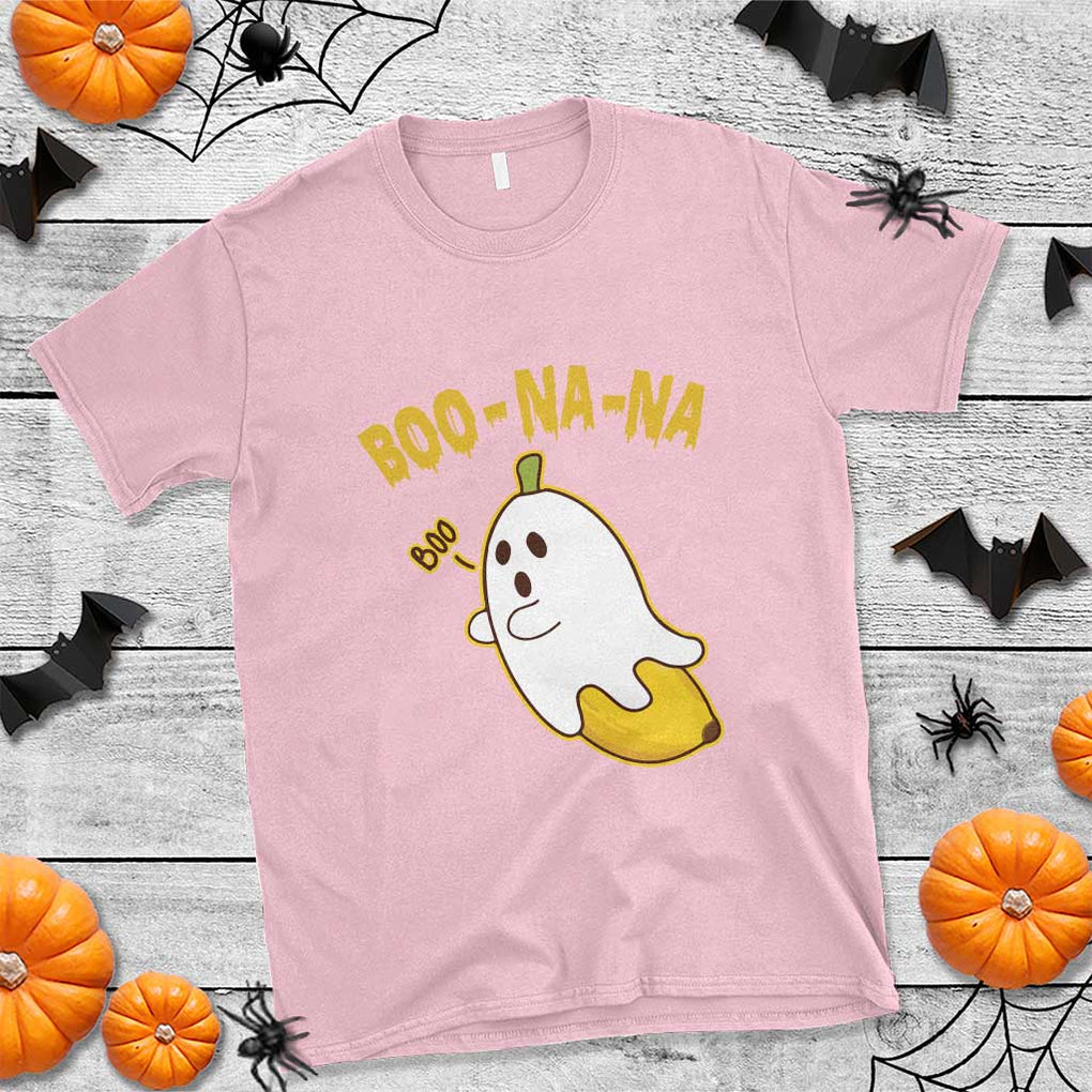 Halloween Couple Matching T Shirt Boo-na-na Cute Ghost Banana TS09 Light Pink Print Your Wear