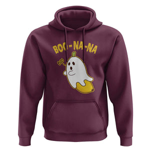 Halloween Couple Matching Hoodie Boo-na-na Cute Ghost Banana TS09 Maroon Print Your Wear