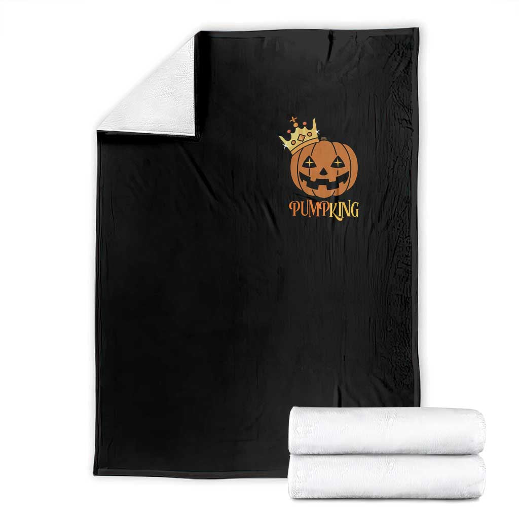 Halloween Couple Matching Throw Blanket Pumpking Funny Spooky Pumpkin TS09 Black Print Your Wear