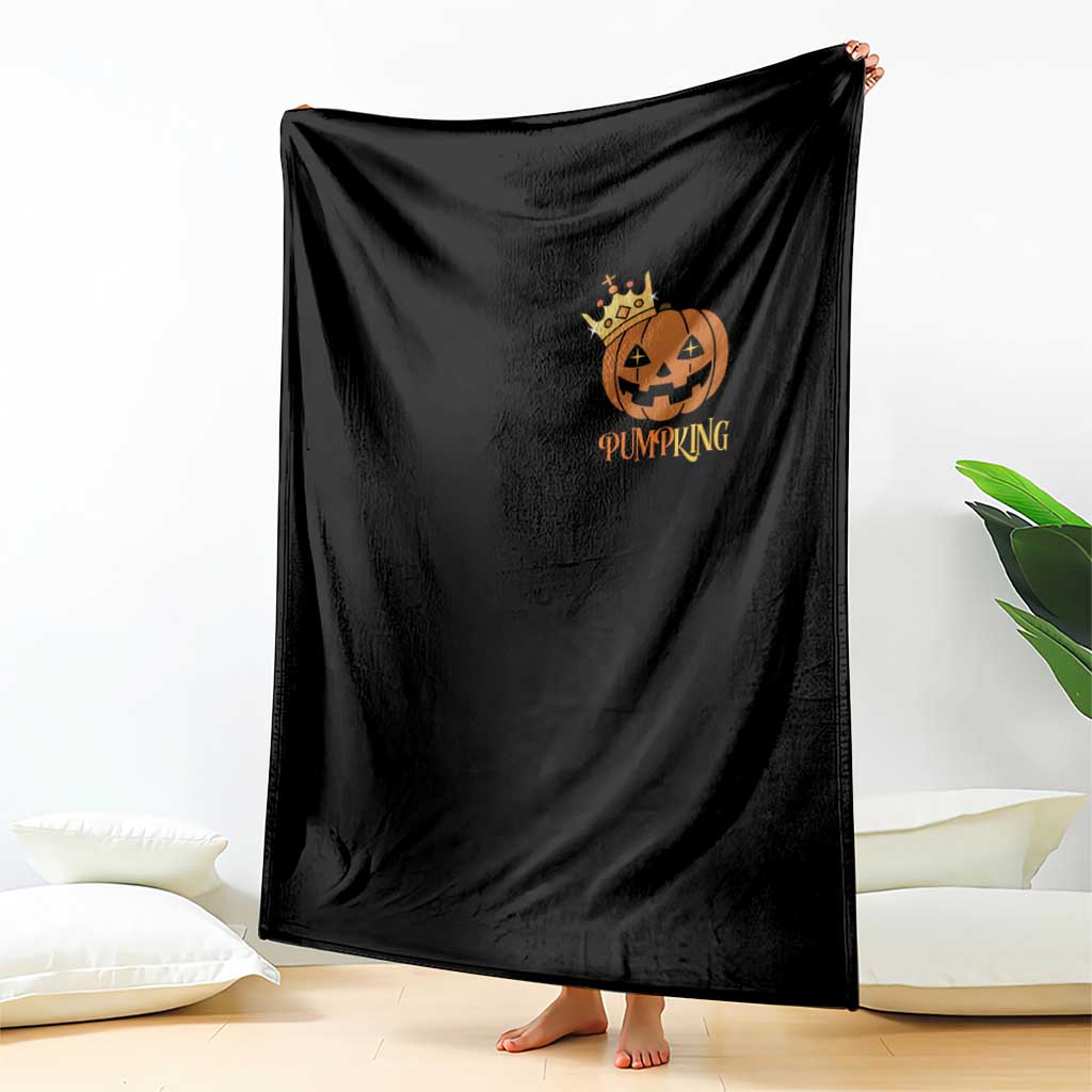 Halloween Couple Matching Throw Blanket Pumpking Funny Spooky Pumpkin TS09 Print Your Wear