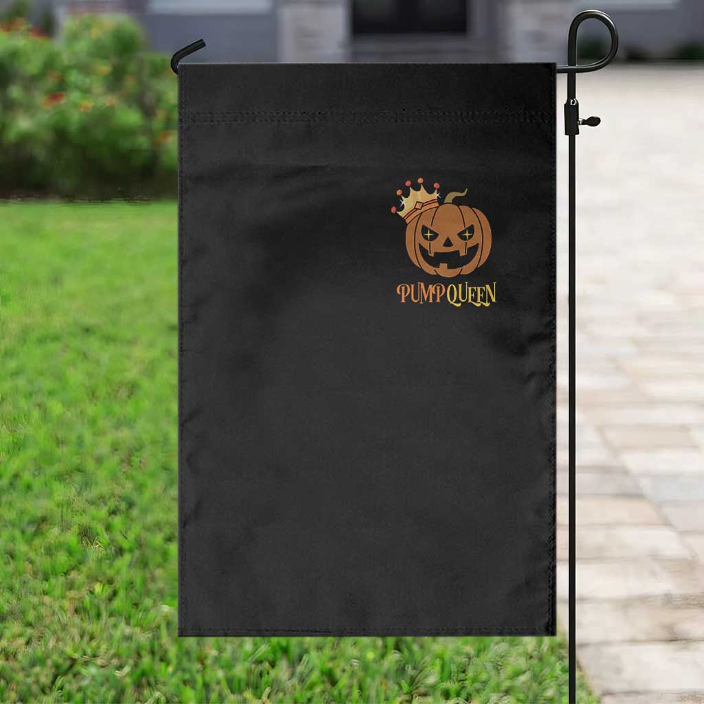 Halloween Couple Matching Garden Flag Pumpqueen Funny Spooky Pumpkin TS09 Print Your Wear