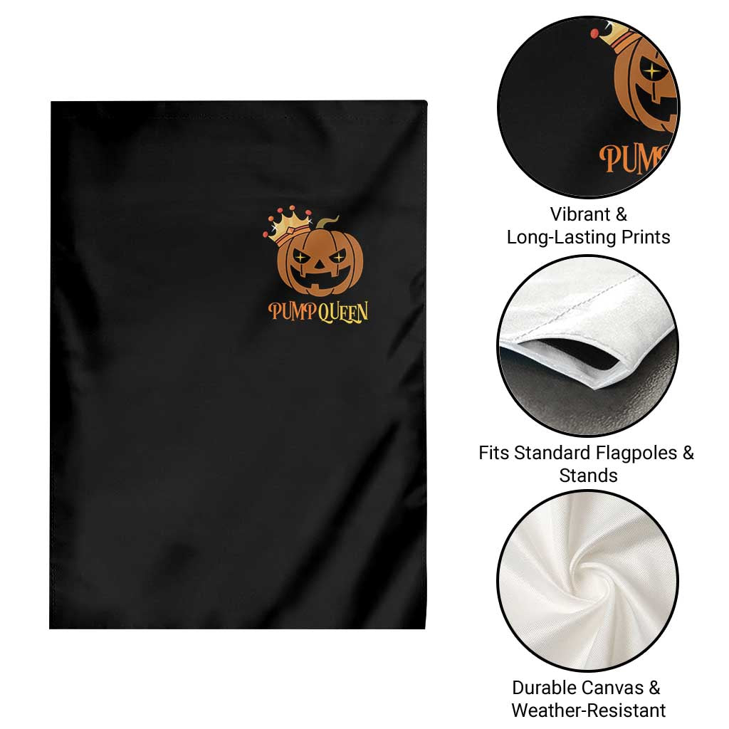 Halloween Couple Matching Garden Flag Pumpqueen Funny Spooky Pumpkin TS09 Print Your Wear