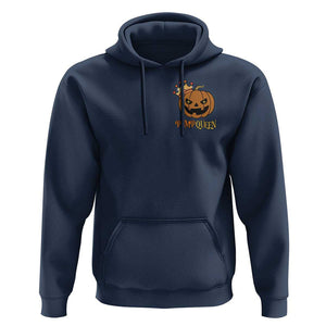 Halloween Couple Matching Hoodie Pumpqueen Funny Spooky Pumpkin TS09 Navy Print Your Wear
