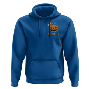 Halloween Couple Matching Hoodie Pumpqueen Funny Spooky Pumpkin TS09 Royal Blue Print Your Wear