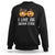 Halloween Couple Matching Sweatshirt I Love His Broom Stick TS09 Black Print Your Wear