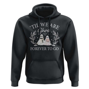 Halloween Couple Matching Hoodie Til We Are Ghosts Forever To Go Ghost Bride Groom TS09 Black Print Your Wear
