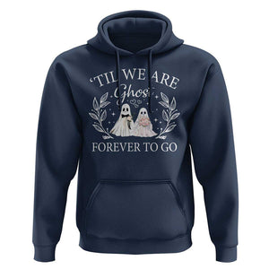 Halloween Couple Matching Hoodie Til We Are Ghosts Forever To Go Ghost Bride Groom TS09 Navy Print Your Wear