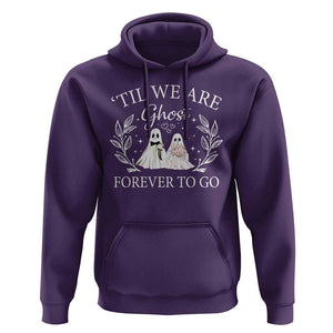 Halloween Couple Matching Hoodie Til We Are Ghosts Forever To Go Ghost Bride Groom TS09 Purple Print Your Wear