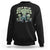 Funny Halloween Sweatshirt Chillin With My Zombies TS09 Black Print Your Wear