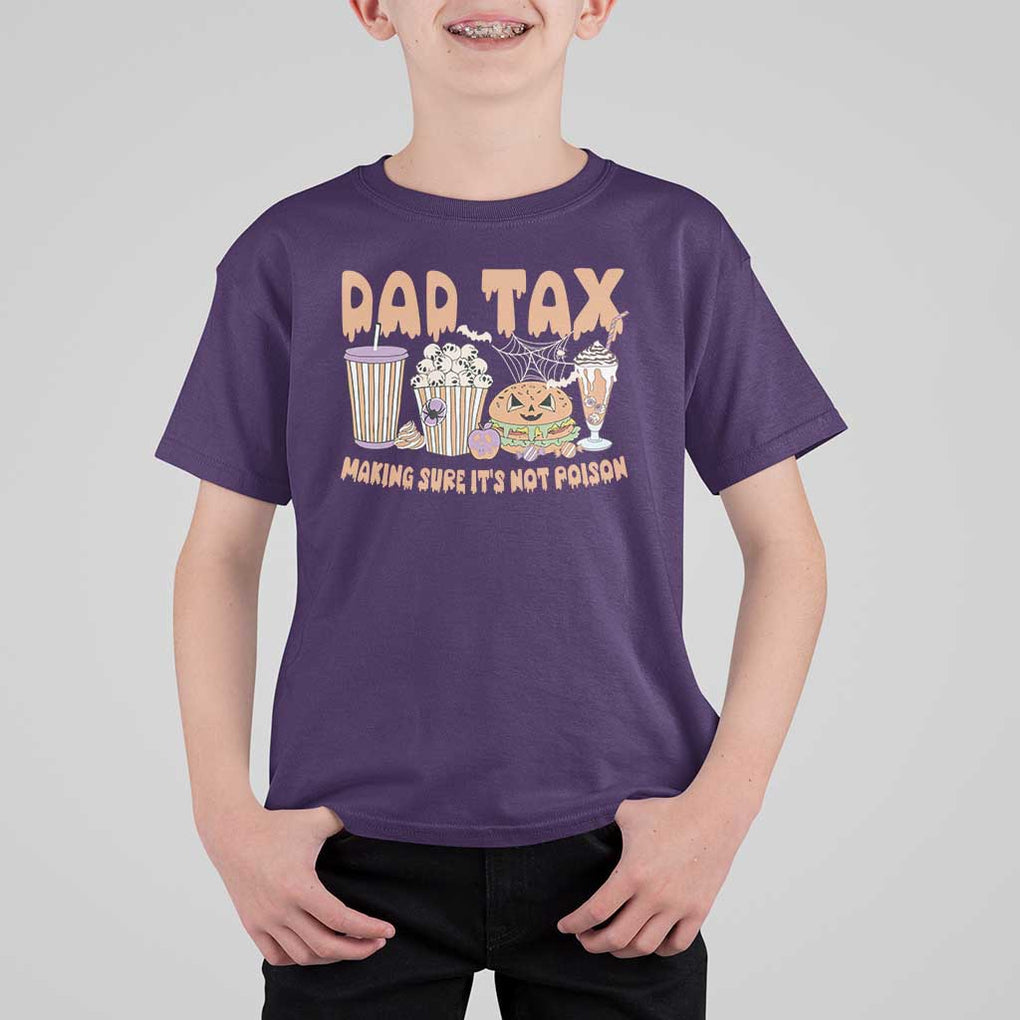 Funny Halloween T Shirt For Kid Dad Tax Making Sure It's Not Poison TS09 Purple Print Your Wear