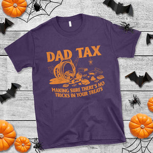Funny Halloween Dad Tax T Shirt Making Sure There's No Tricks In Your Treats TS09 Purple Print Your Wear