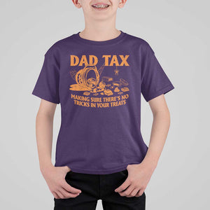 Funny Halloween Dad Tax T Shirt For Kid Making Sure There's No Tricks In Your Treats TS09 Purple Print Your Wear
