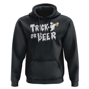 Funny Halloween Beer Hoodie Trick Or Beer Drinking Ghost TS09 Black Print Your Wear