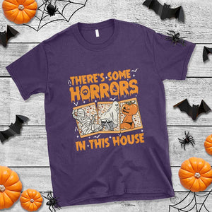 Funny Halloween T Shirt There's Some Horrors In This House TS09 Purple Print Your Wear