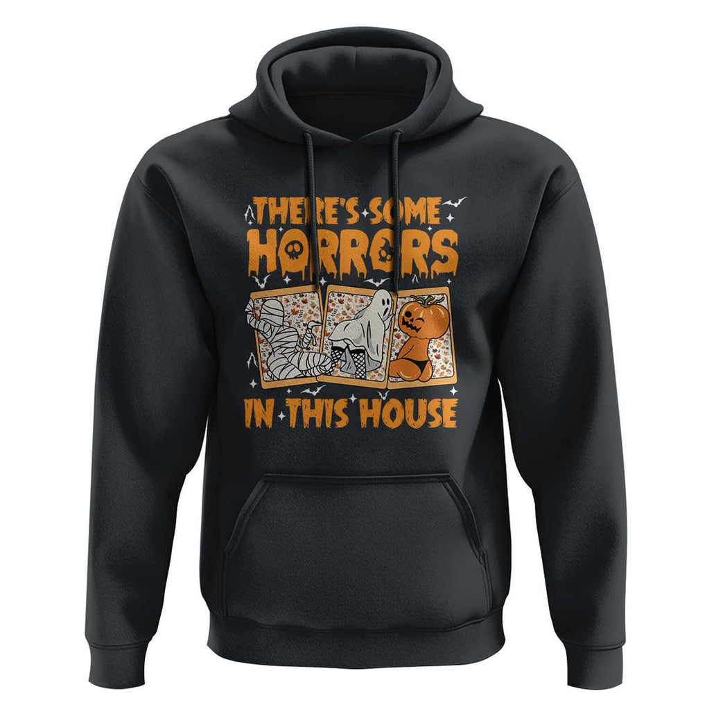 Funny Halloween Hoodie There's Some Horrors In This House TS09 Black Print Your Wear