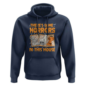 Funny Halloween Hoodie There's Some Horrors In This House TS09 Navy Print Your Wear