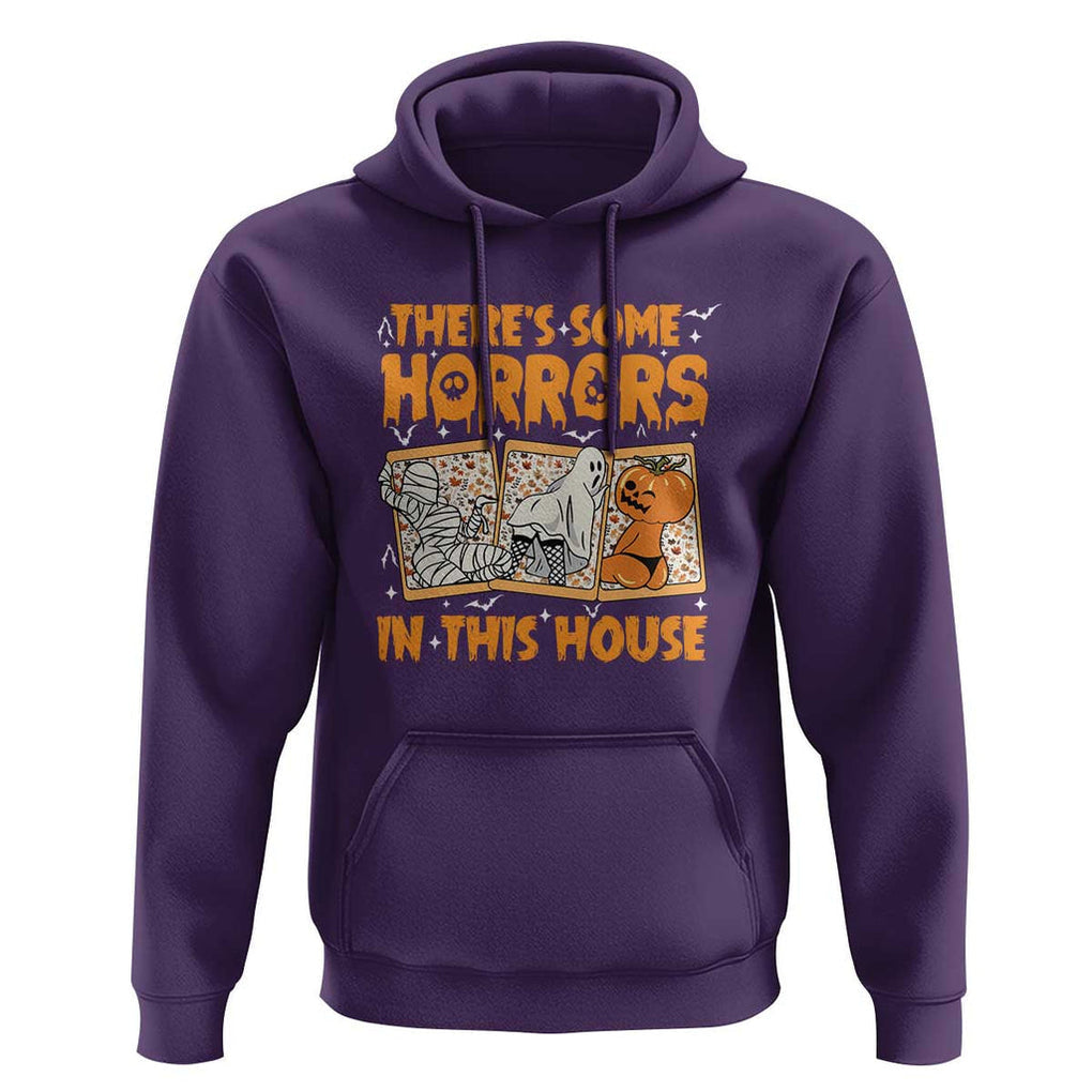 Funny Halloween Hoodie There's Some Horrors In This House TS09 Purple Print Your Wear