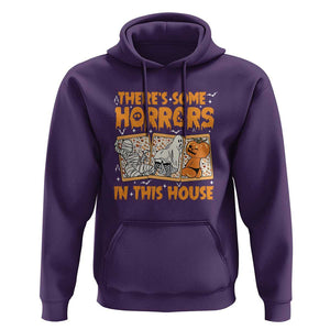 Funny Halloween Hoodie There's Some Horrors In This House TS09 Purple Print Your Wear