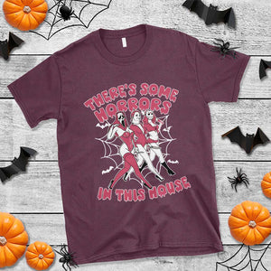 Funny Pink Halloween T Shirt There's Some Horrors In This House TS09 Maroon Print Your Wear