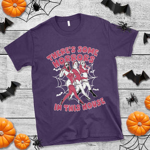 Funny Pink Halloween T Shirt There's Some Horrors In This House TS09 Purple Print Your Wear