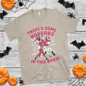 Funny Pink Halloween T Shirt There's Some Horrors In This House TS09 Sand Print Your Wear
