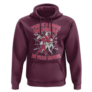 Funny Pink Halloween Hoodie There's Some Horrors In This House TS09 Maroon Print Your Wear