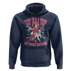Funny Pink Halloween Hoodie There's Some Horrors In This House TS09 Navy Print Your Wear