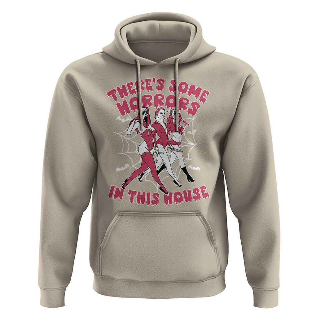 Funny Pink Halloween Hoodie There's Some Horrors In This House TS09 Sand Print Your Wear