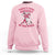 Funny Pink Halloween Sweatshirt There's Some Horrors In This House TS09 Light Pink Print Your Wear