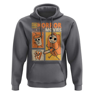 Funny Halloween Hoodie Lets Watch Horror Movies TS09 Charcoal Print Your Wear