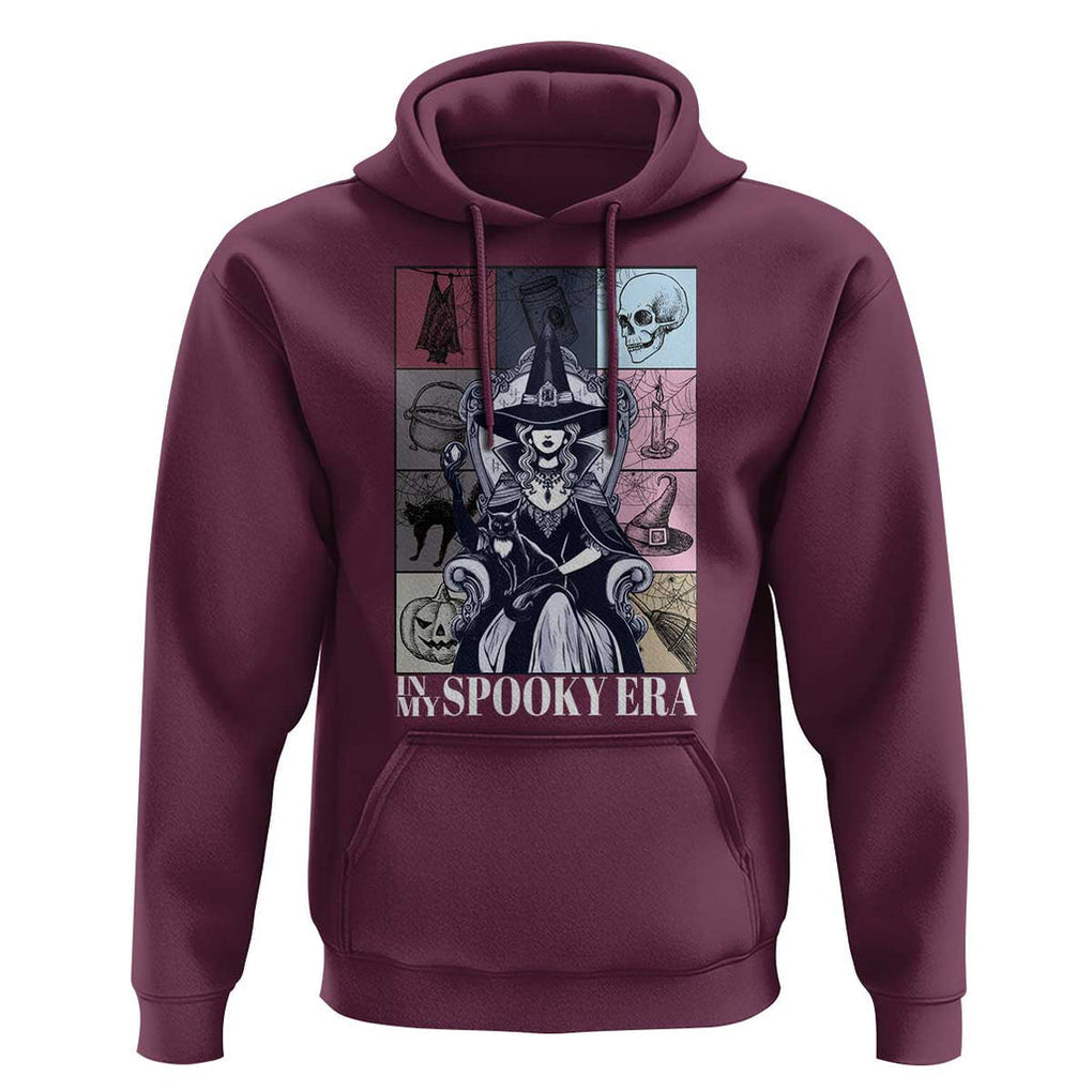 Halloween Witch Hoodie In My Spooky Era TS09 Maroon Print Your Wear